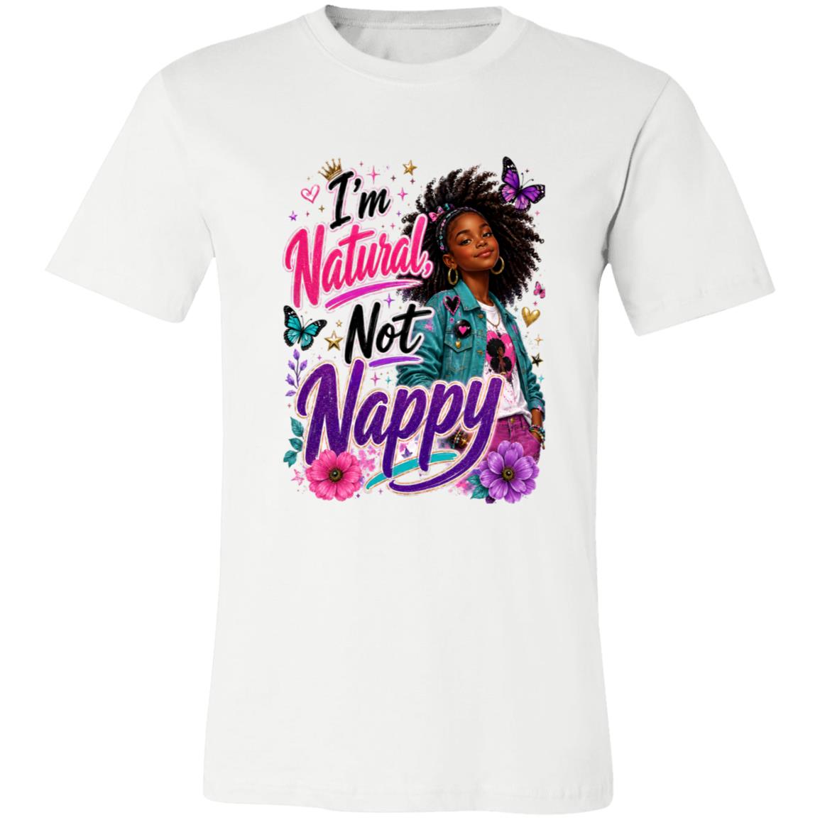 Natural Not Nappy Riley's Way natural hair tee artwork