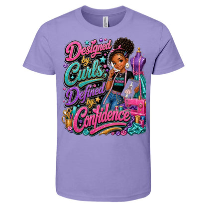 Fashion Designer career tee for girls Ages 10-12 with natural hair pride by Riley's Way