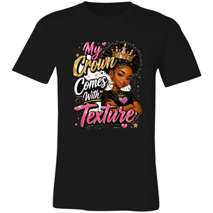 My Crown Comes With Texture Riley's Way natural hair tee artwork
