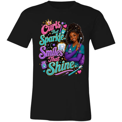 Dentist career tee for girls Ages 13-16 with natural hair pride by Riley's Way