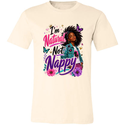 Natural Not Nappy Riley's Way natural hair tee artwork