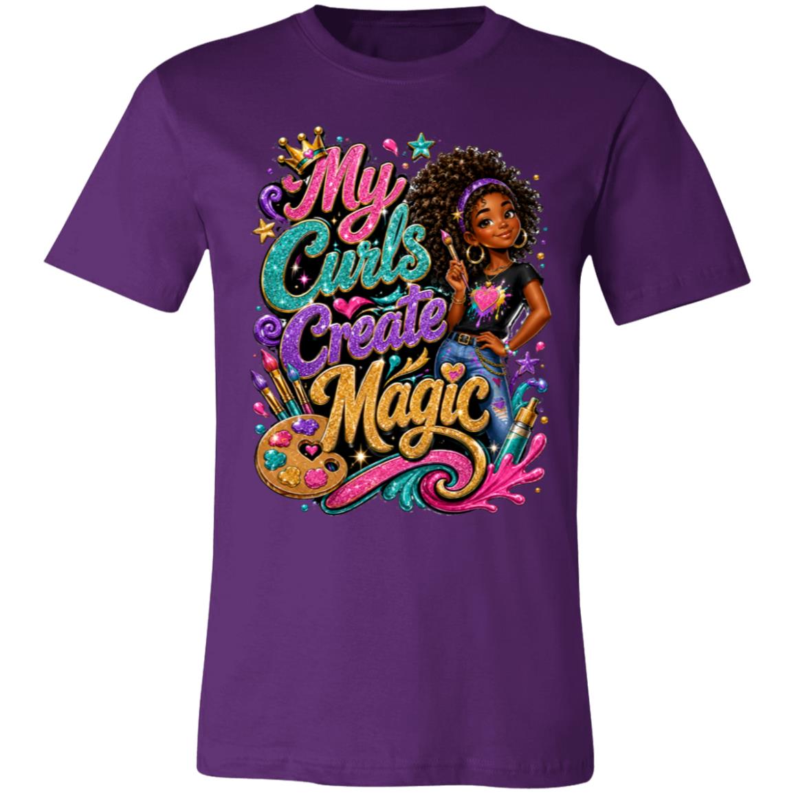 Artist career tee for girls Ages 13-16 with natural hair pride by Riley's Way