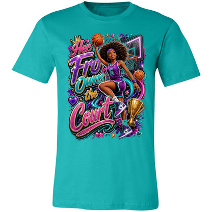 Basketball career tee for girls Ages 13-16 with natural hair pride by Riley's Way