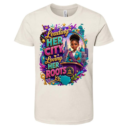 Mayor career tee for girls Ages 10-12 with natural hair pride by Riley's Way
