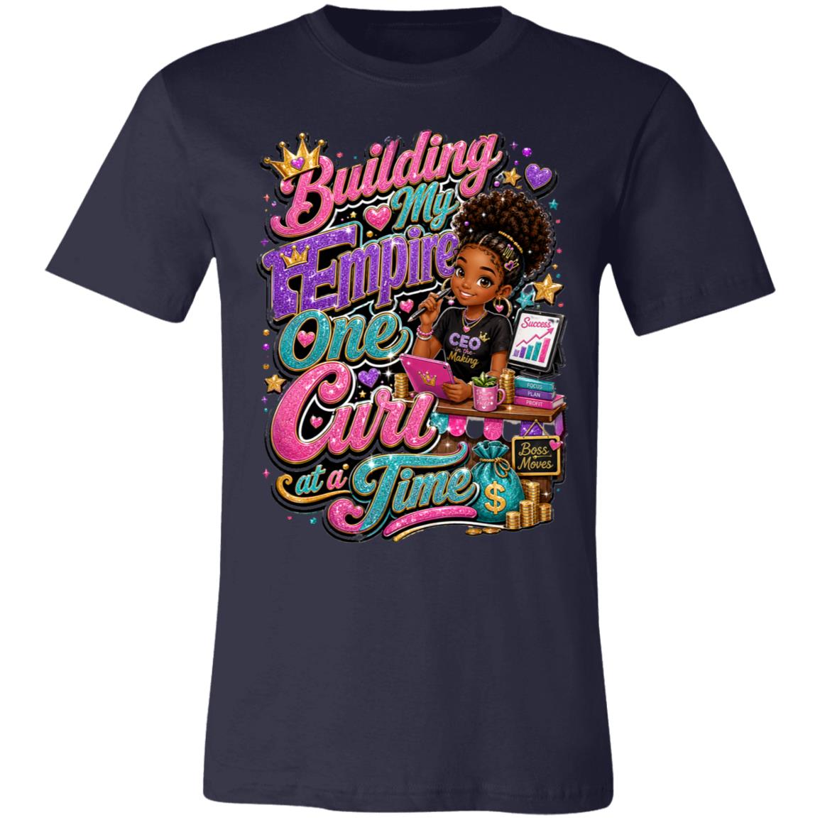 Entrepreneur career tee for girls Ages 13-16 with natural hair pride by Riley's Way