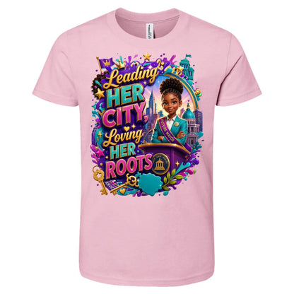 Mayor career tee for girls Ages 10-12 with natural hair pride by Riley's Way