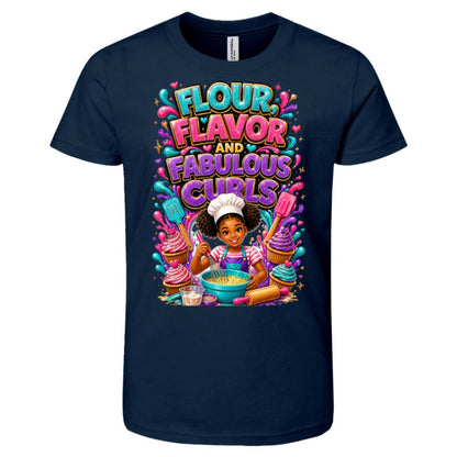 Chef career tee for girls Ages 10-12 with natural hair pride by Riley's Way