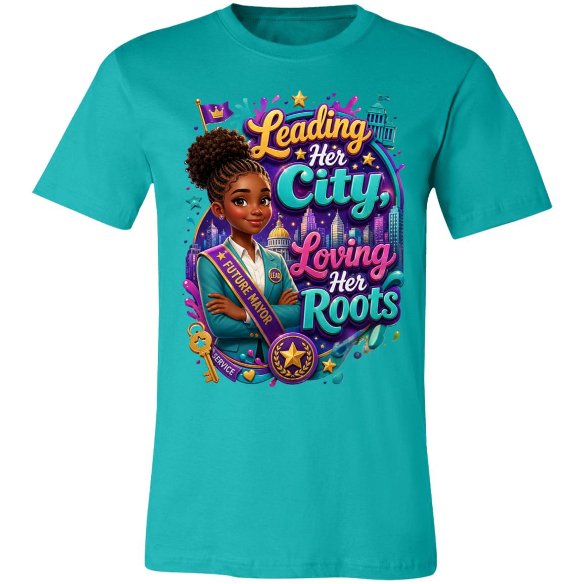 Mayor career tee for girls Ages 13-16 with natural hair pride by Riley's Way