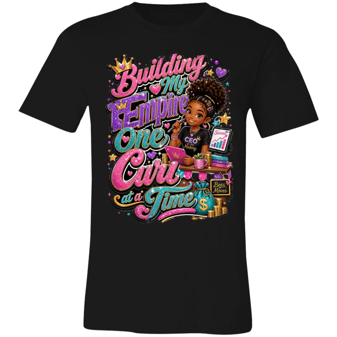 Entrepreneur career tee for girls Ages 13-16 with natural hair pride by Riley's Way