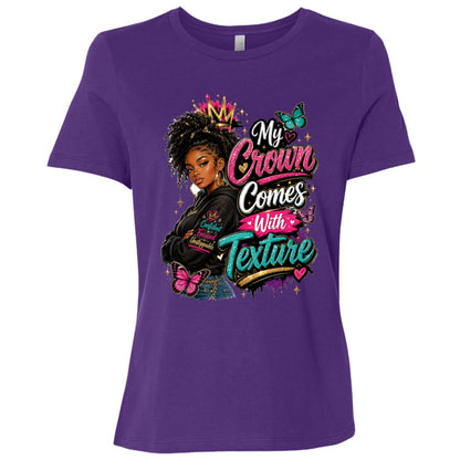 My Crown Comes With Texture Riley's Way natural hair tee artwork