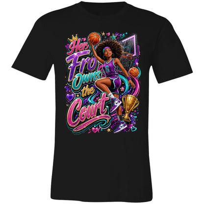 Basketball career tee for girls Ages 13-16 with natural hair pride by Riley's Way