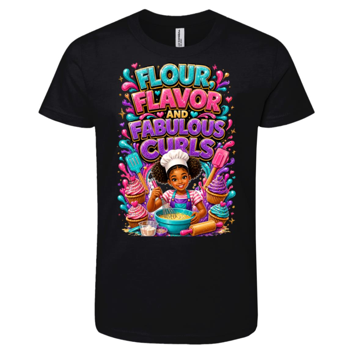 Chef career tee for girls Ages 10-12 with natural hair pride by Riley's Way