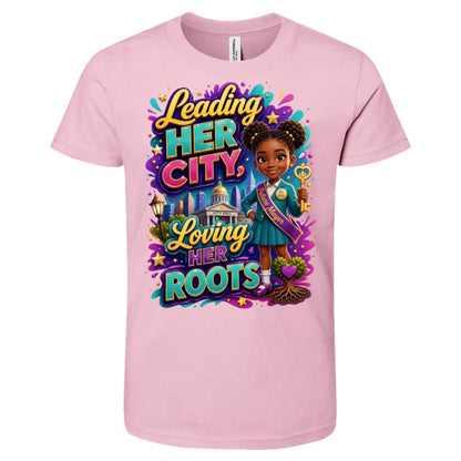 Mayor career tee for girls Ages 6-9 with natural hair pride by Riley's Way