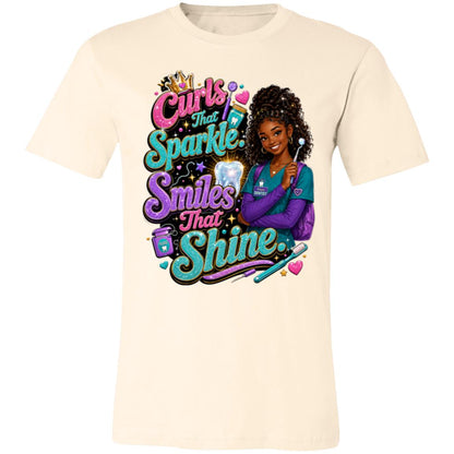 Dentist career tee for girls Ages 13-16 with natural hair pride by Riley's Way