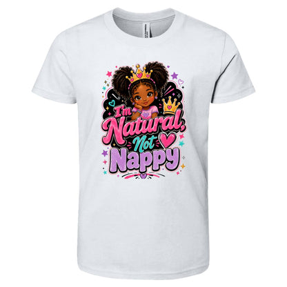 Natural Not Nappy Riley's Way natural hair tee artwork