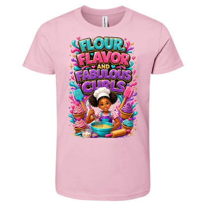 Chef career tee for girls Ages 10-12 with natural hair pride by Riley's Way