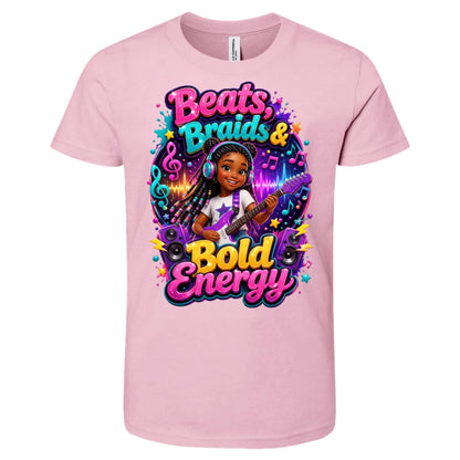 Musician/Singer career tee for girls Ages 10-12 with natural hair pride by Riley's Way