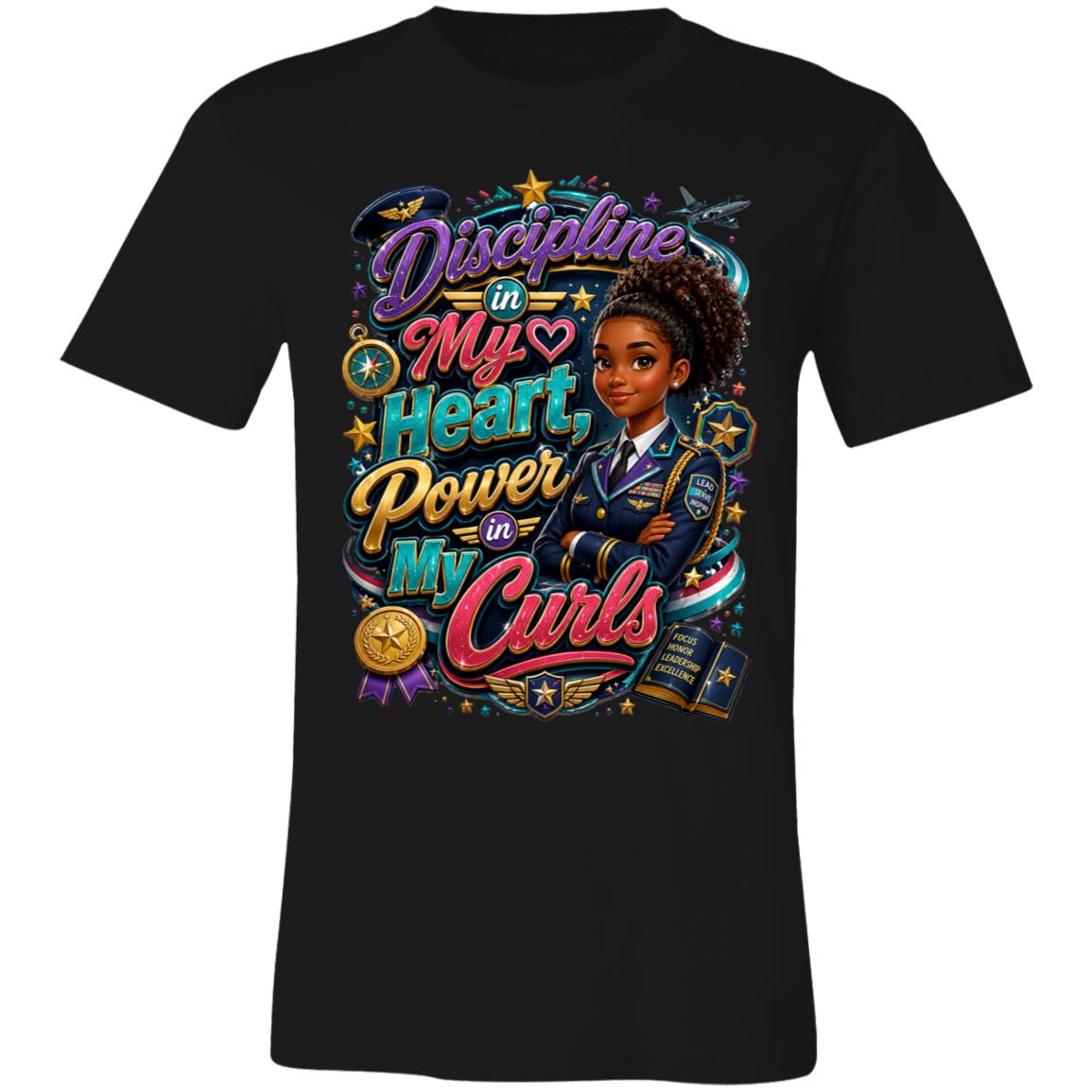 Army career tee for girls Ages 13-16 with natural hair pride by Riley's Way
