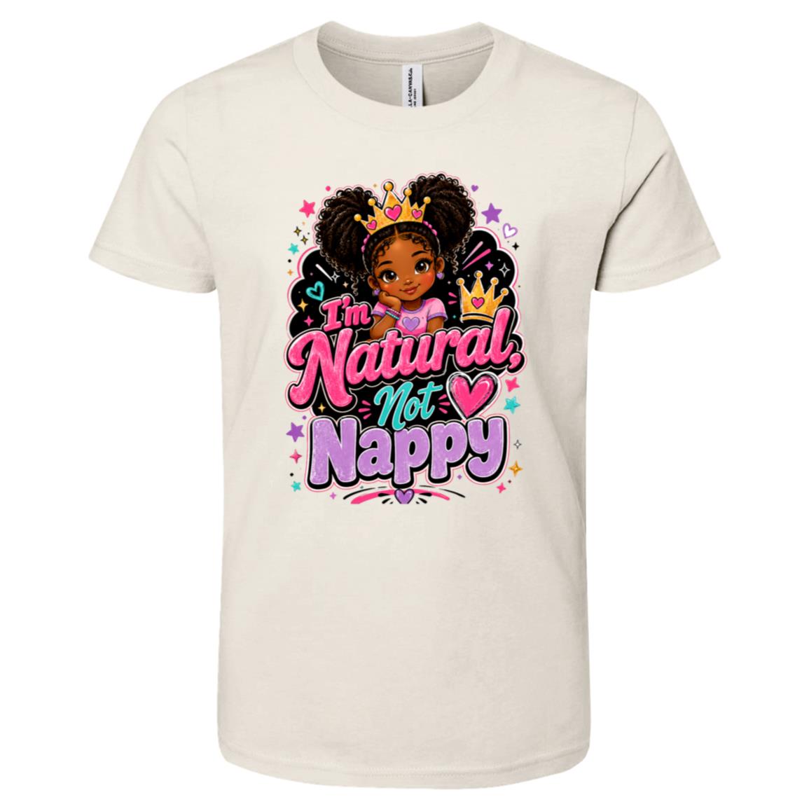 Natural Not Nappy Riley's Way natural hair tee artwork