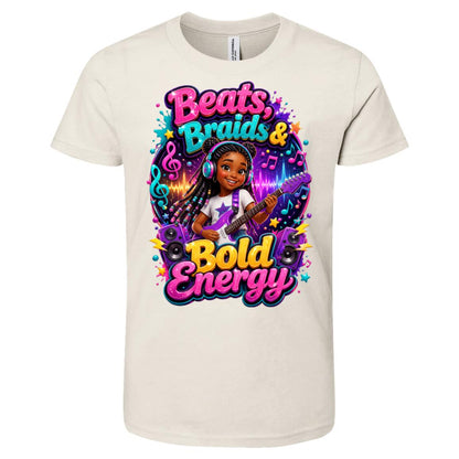 Musician/Singer career tee for girls Ages 10-12 with natural hair pride by Riley's Way