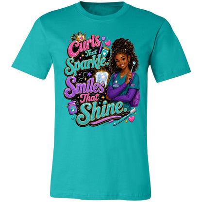 Dentist career tee for girls Ages 13-16 with natural hair pride by Riley's Way