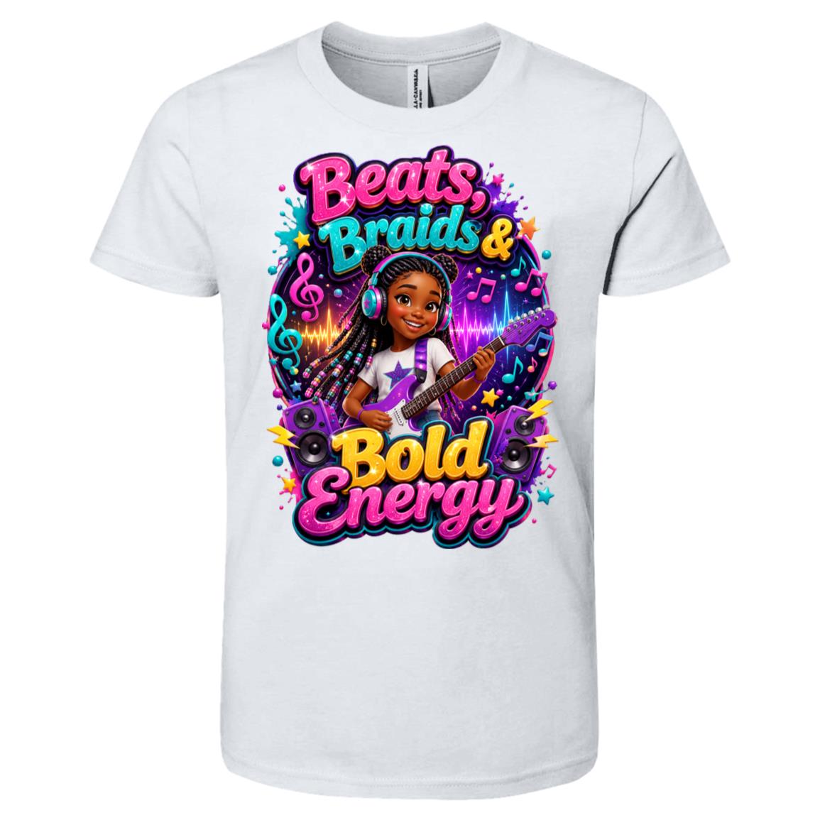 Musician/Singer career tee for girls Ages 10-12 with natural hair pride by Riley's Way