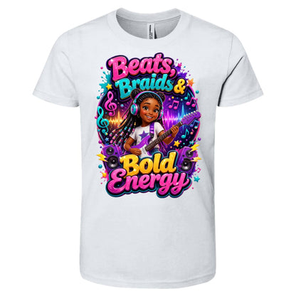 Musician/Singer career tee for girls Ages 10-12 with natural hair pride by Riley's Way