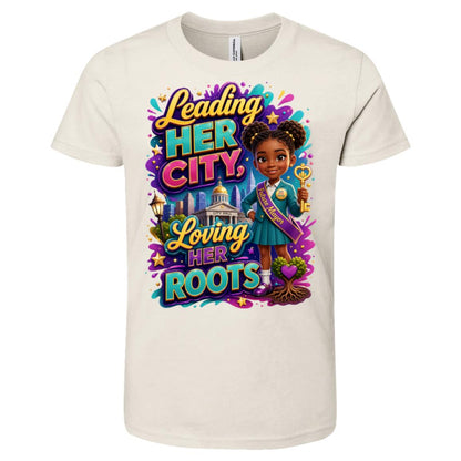 Mayor career tee for girls Ages 6-9 with natural hair pride by Riley's Way