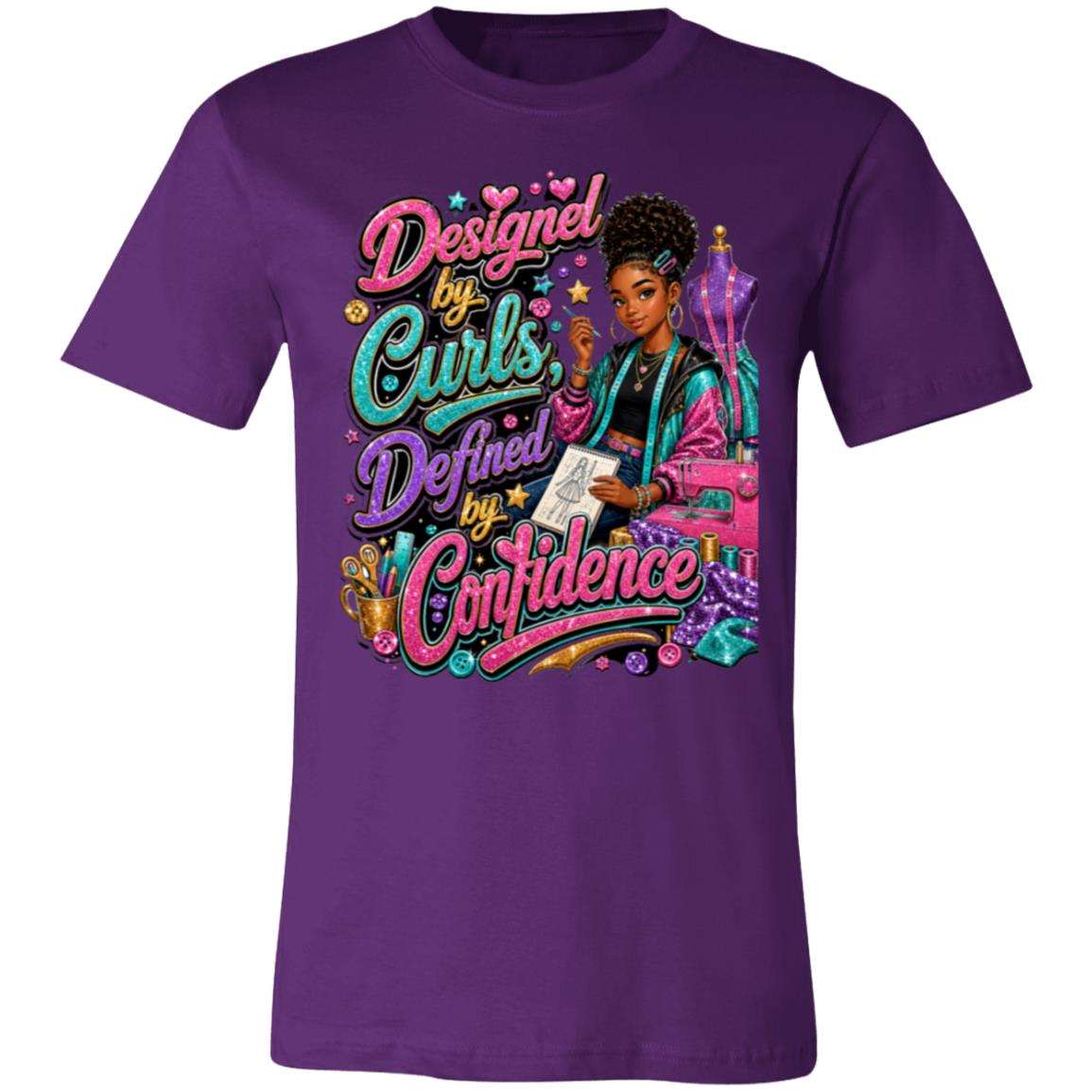 Fashion Designer career tee for girls Ages 13-16 with natural hair pride by Riley's Way
