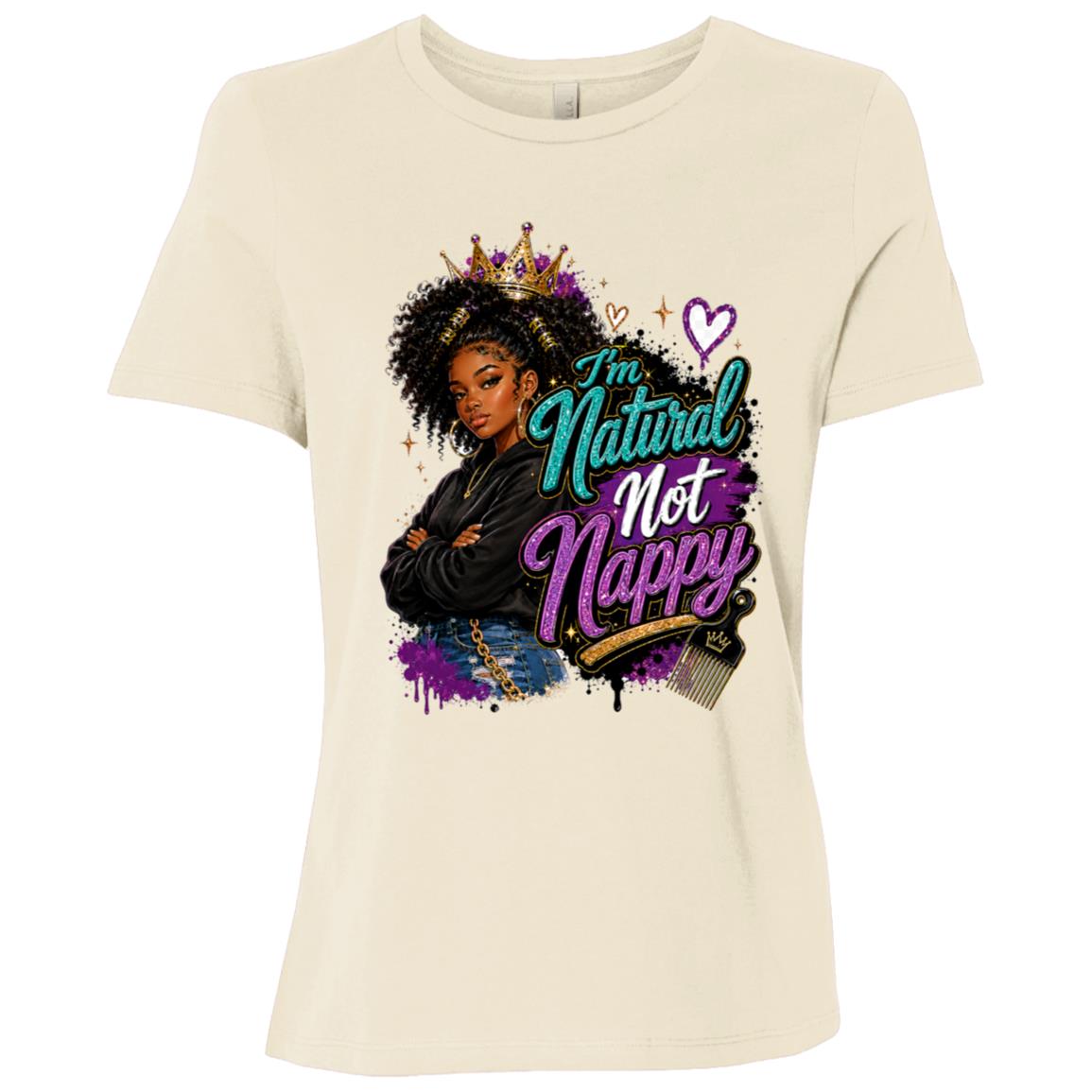 Natural Not Nappy Riley's Way natural hair tee artwork
