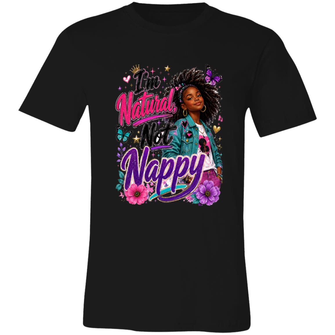 Natural Not Nappy Riley's Way natural hair tee artwork