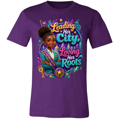 Mayor career tee for girls Ages 13-16 with natural hair pride by Riley's Way