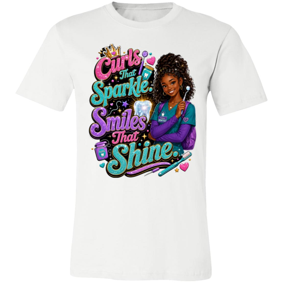 Dentist career tee for girls Ages 13-16 with natural hair pride by Riley's Way