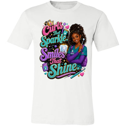 Dentist career tee for girls Ages 13-16 with natural hair pride by Riley's Way