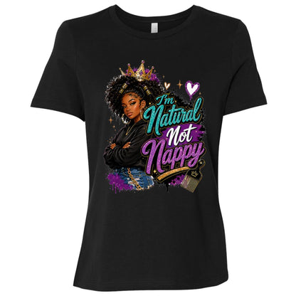 Natural Not Nappy Riley's Way natural hair tee artwork