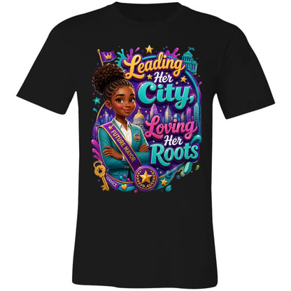 Mayor career tee for girls Ages 13-16 with natural hair pride by Riley's Way