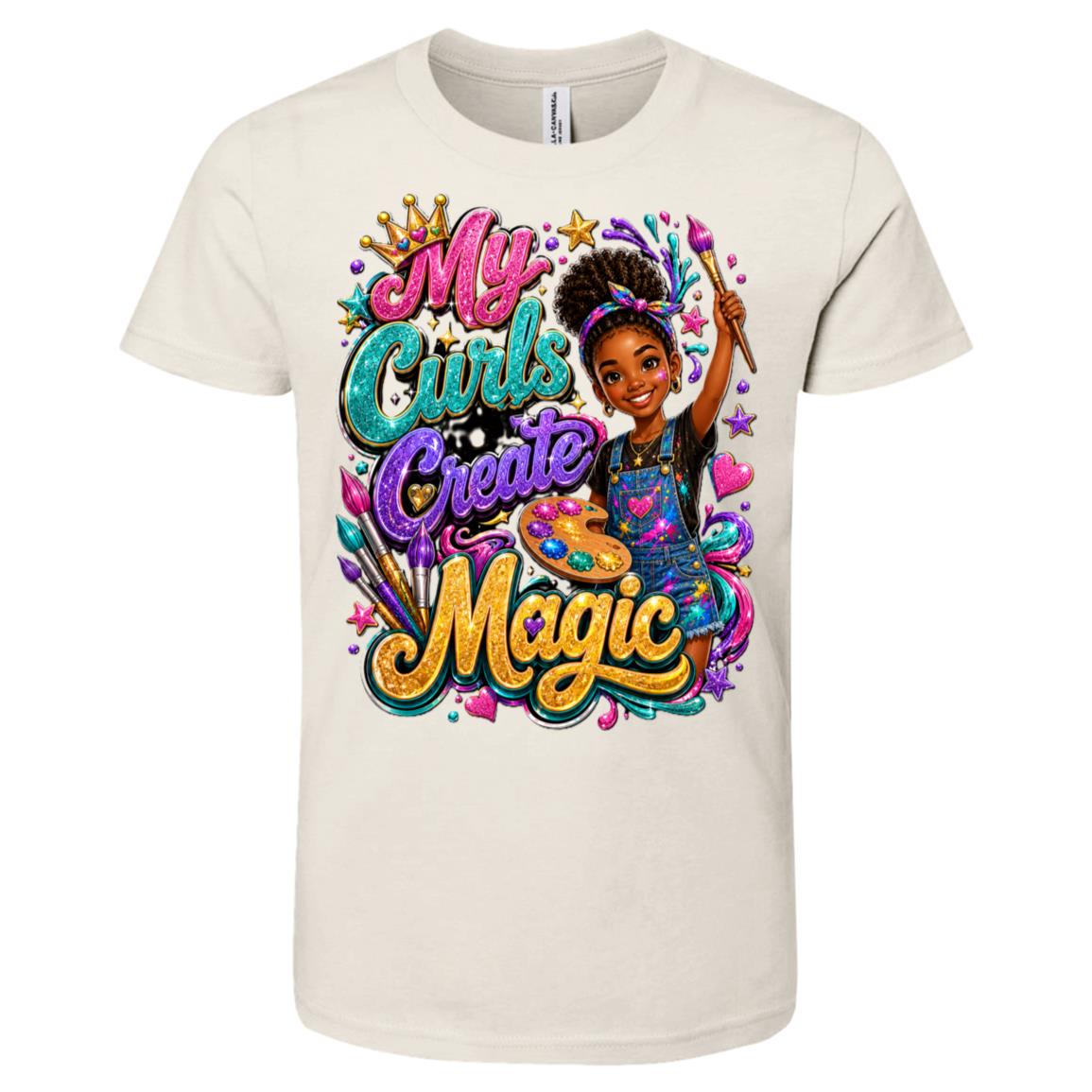 Artist career tee for girls Ages 10-12 with natural hair pride by Riley's Way