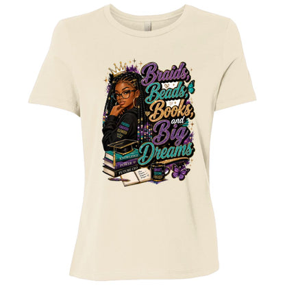 Braids, Beads, Books, and Big Dreams Riley's Way natural hair tee artwork