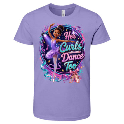 Dancer career tee for girls Ages 10-12 with natural hair pride by Riley's Way