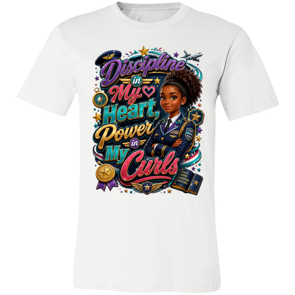 Army career tee for girls Ages 13-16 with natural hair pride by Riley's Way