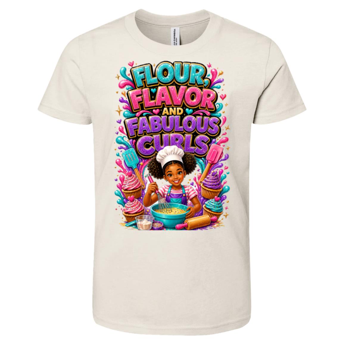Chef career tee for girls Ages 10-12 with natural hair pride by Riley's Way