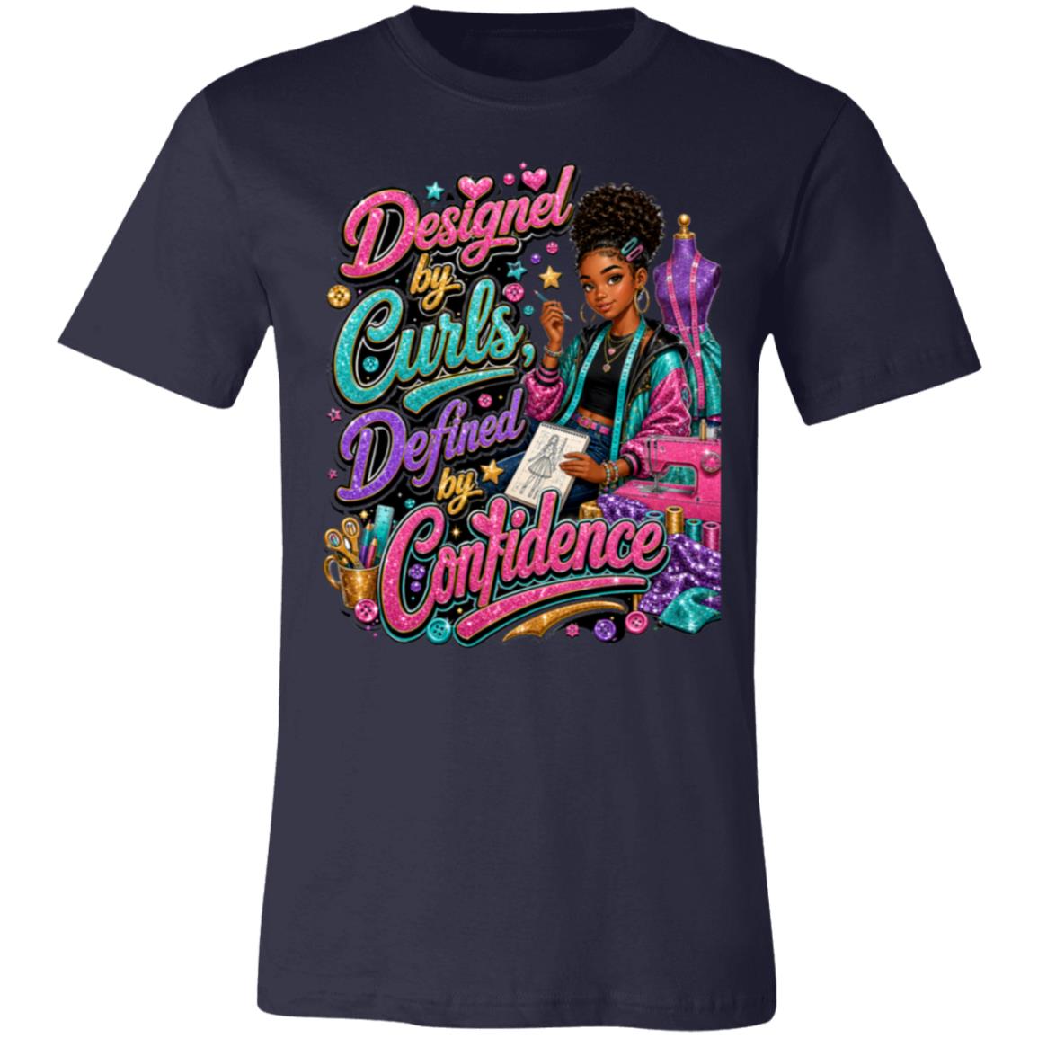 Fashion Designer career tee for girls Ages 13-16 with natural hair pride by Riley's Way