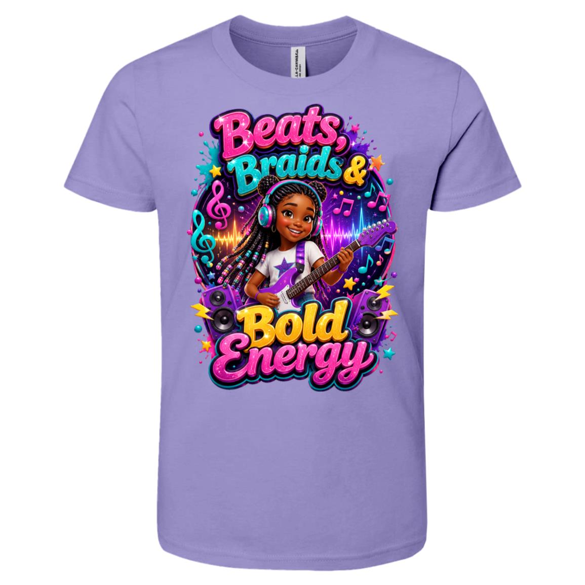 Musician/Singer career tee for girls Ages 10-12 with natural hair pride by Riley's Way