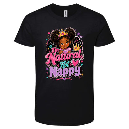 Natural Not Nappy Riley's Way natural hair tee artwork