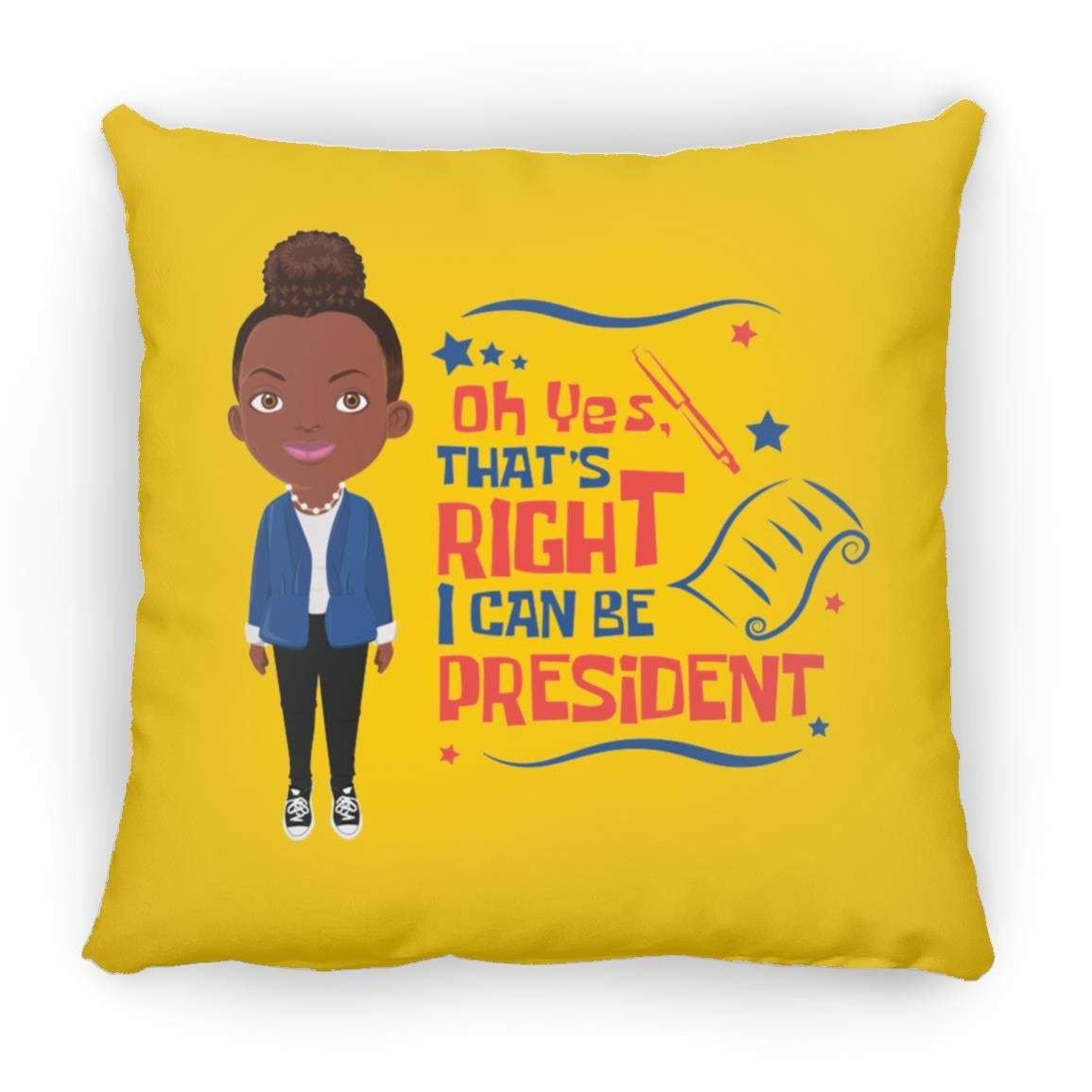 President Square Pillow 16x16-CustomCat-Accessories,Next President,Pillows