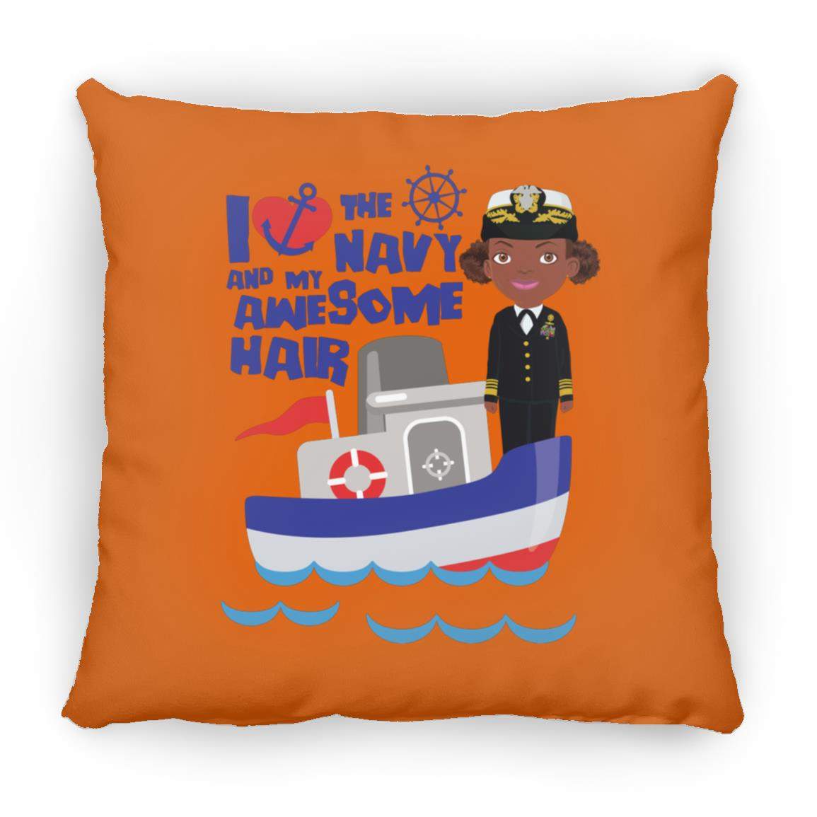 Navy Pillow 16x16-CustomCat-Accessories,navy awesome,Pillows,Shop
