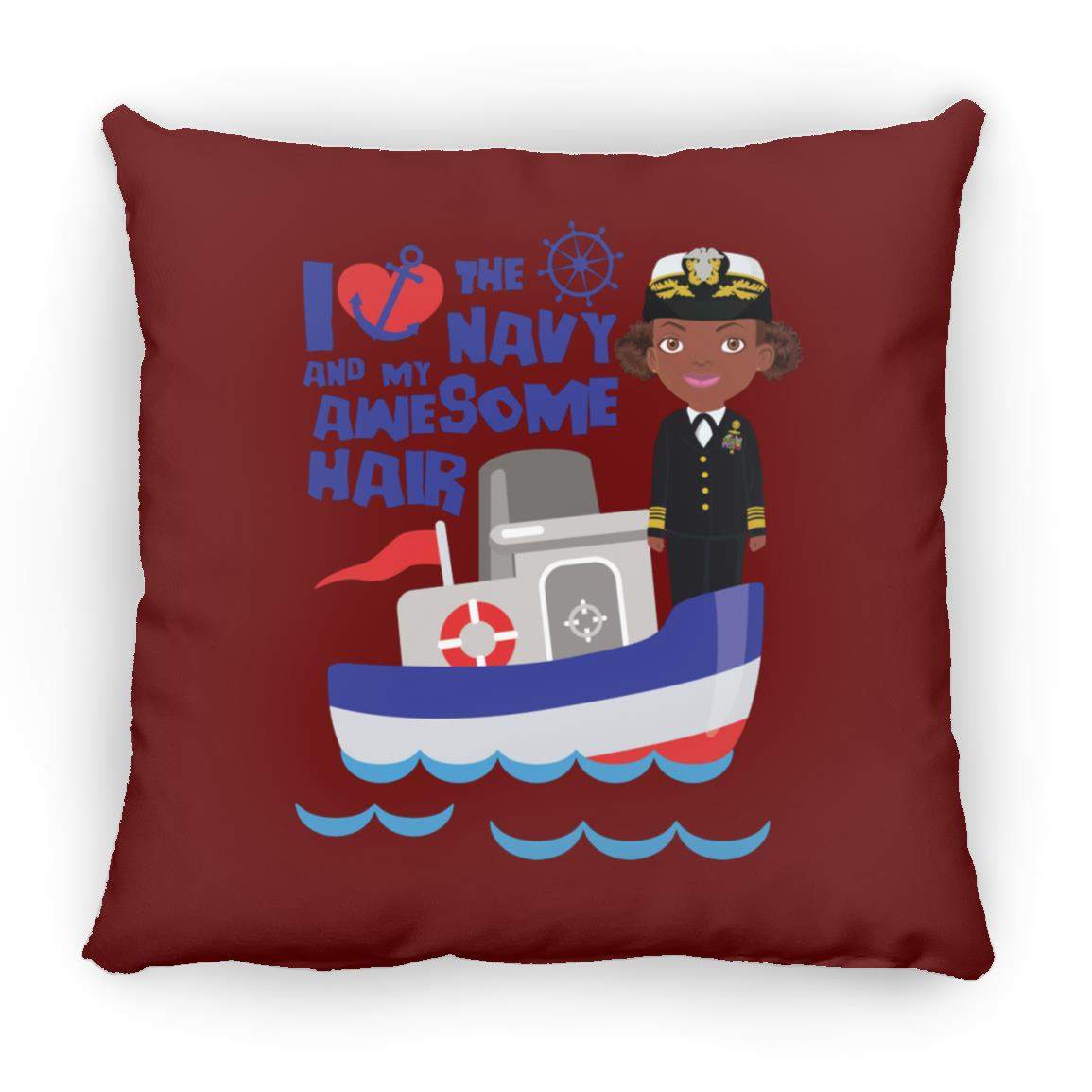 Navy Pillow 16x16-CustomCat-Accessories,navy awesome,Pillows,Shop