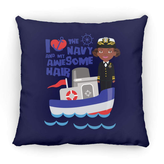 Navy Pillow 16x16-CustomCat-Accessories,navy awesome,Pillows,Shop