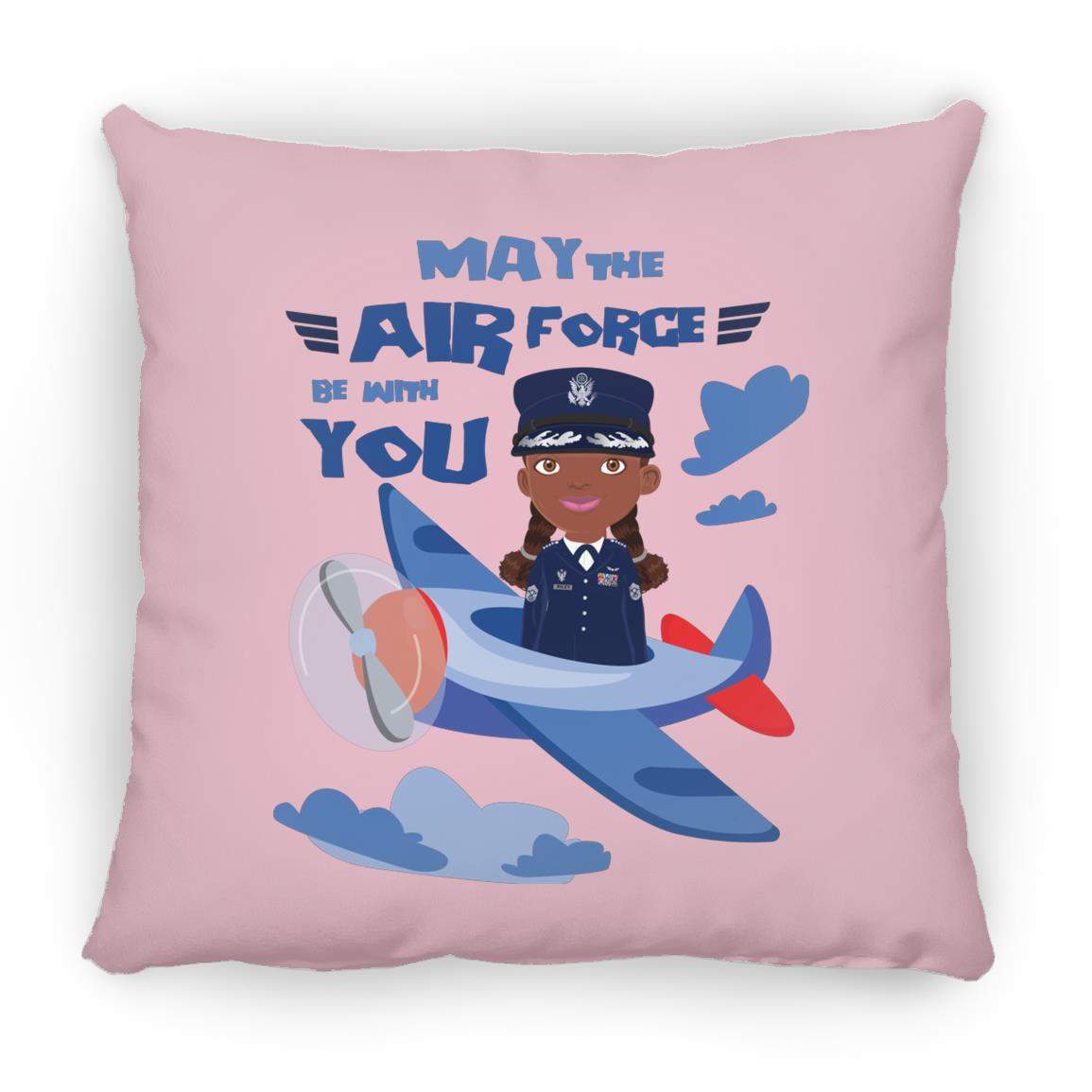 Air Force Square Pillow 16 x 16-CustomCat-Accessories,Airforce,Housewares,Pillows,Shop