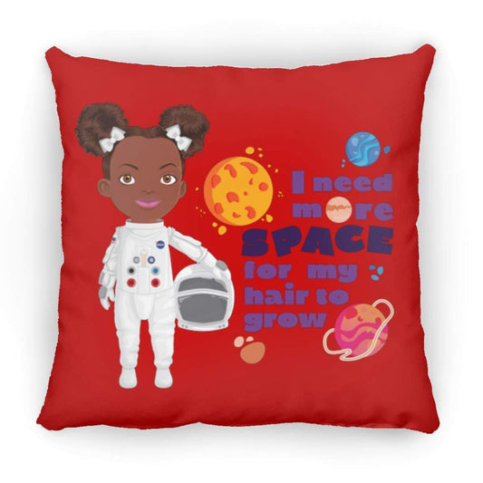 Astronaut Square Pillow 16x16-CustomCat-Accessories,Astronaut More Space,Pillows